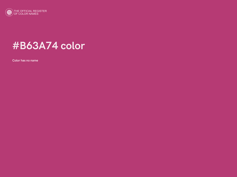#B63A74 color image
