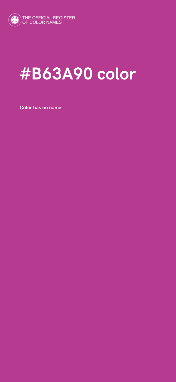#B63A90 color image