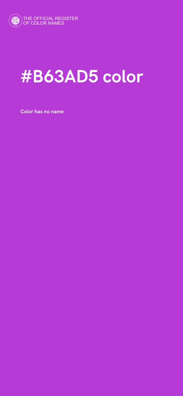 #B63AD5 color image