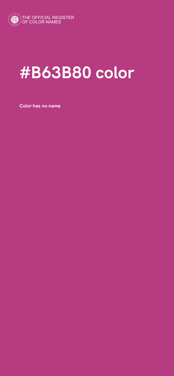#B63B80 color image