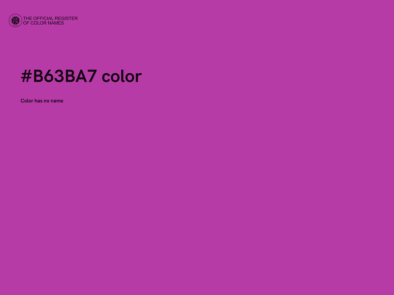 #B63BA7 color image