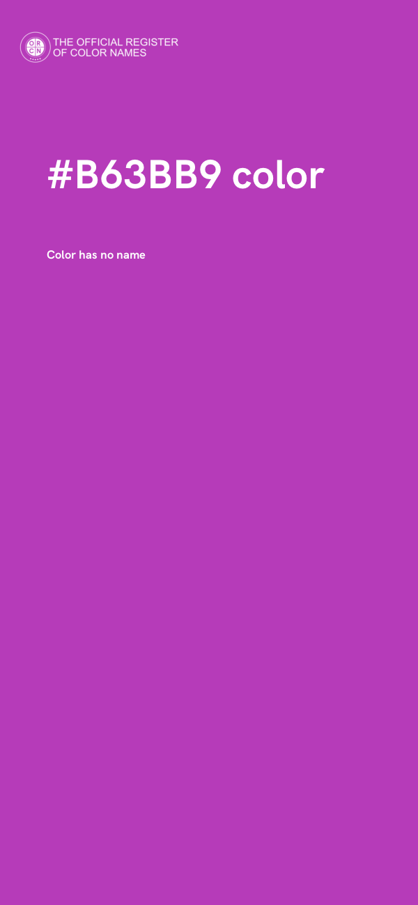 #B63BB9 color image