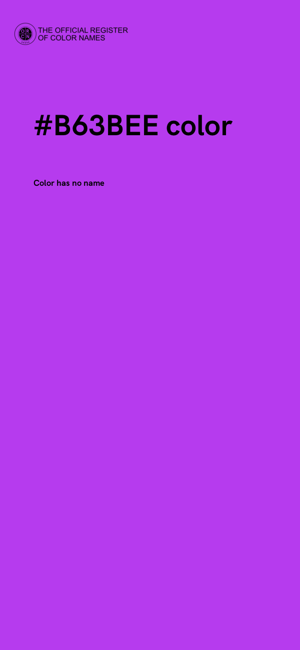 #B63BEE color image