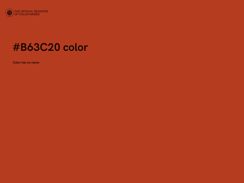 #B63C20 color image