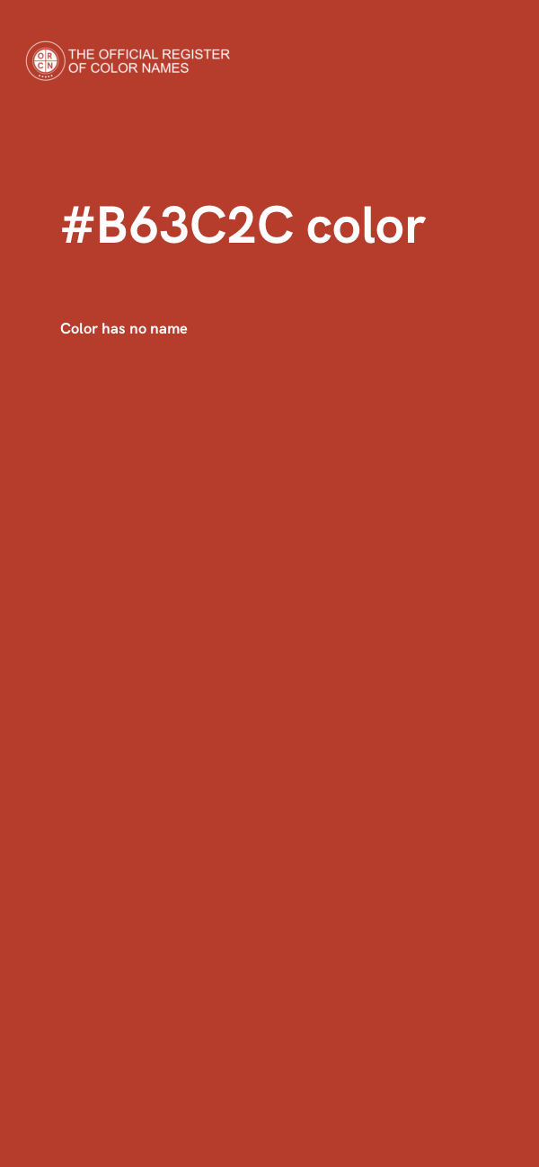 #B63C2C color image