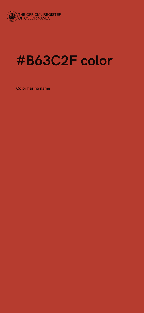#B63C2F color image