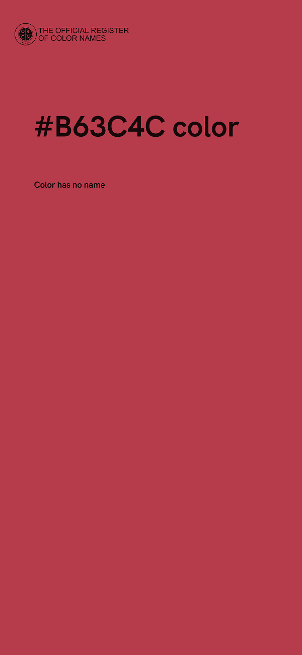 #B63C4C color image