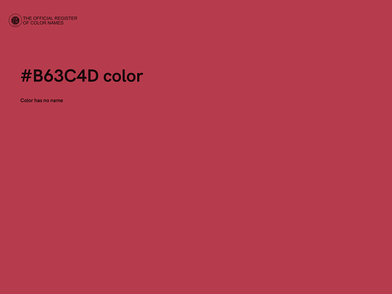 #B63C4D color image