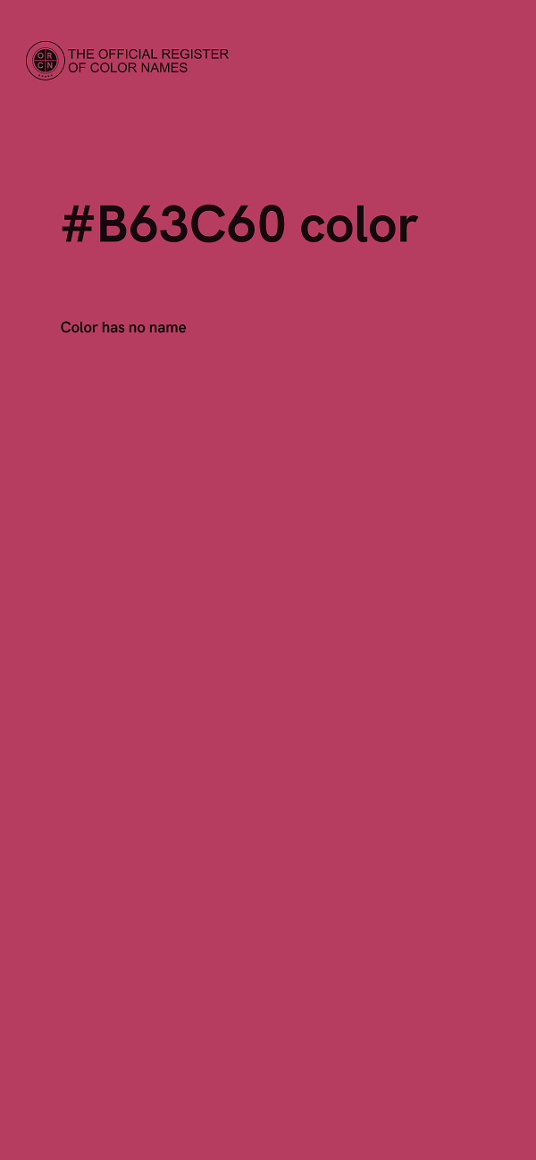 #B63C60 color image