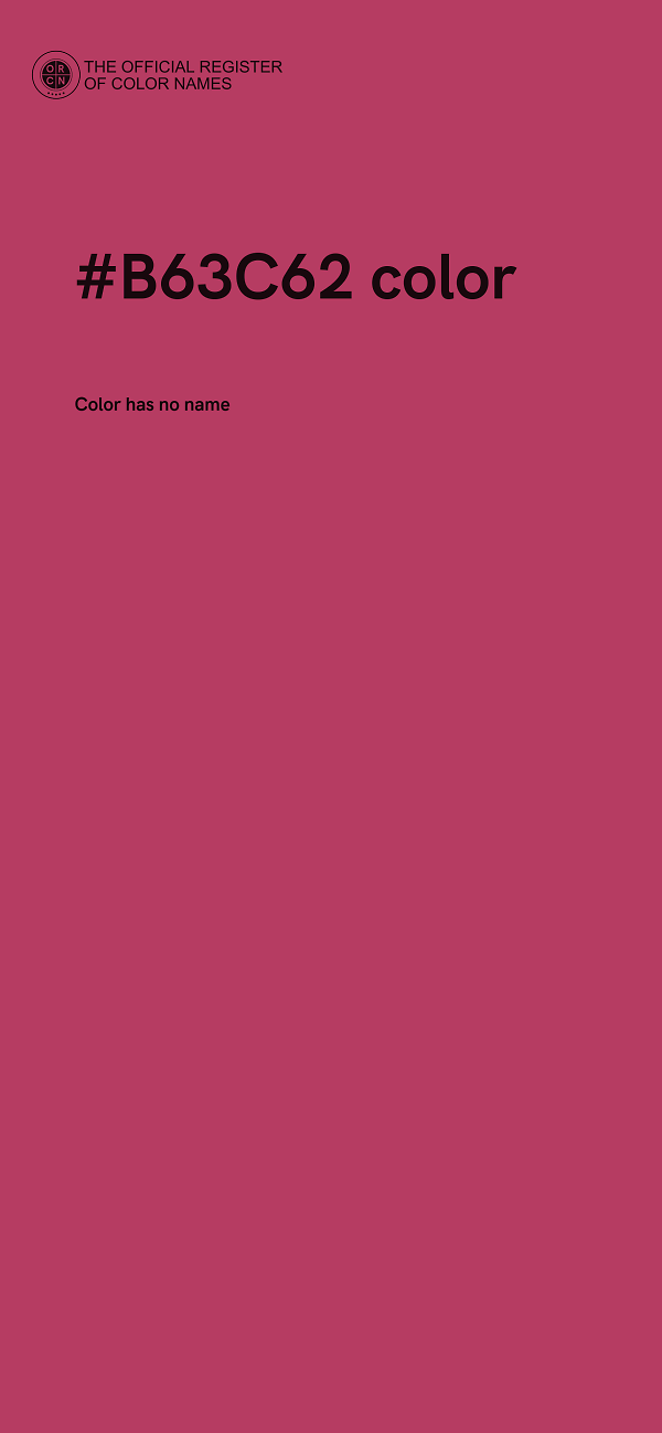 #B63C62 color image