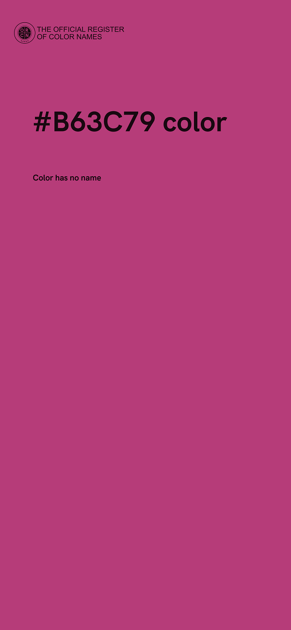 #B63C79 color image