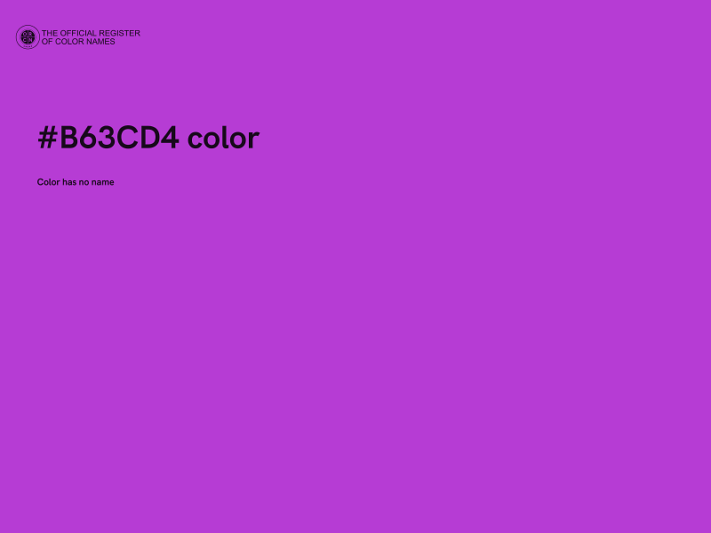 #B63CD4 color image