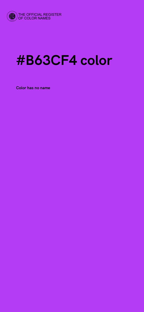 #B63CF4 color image