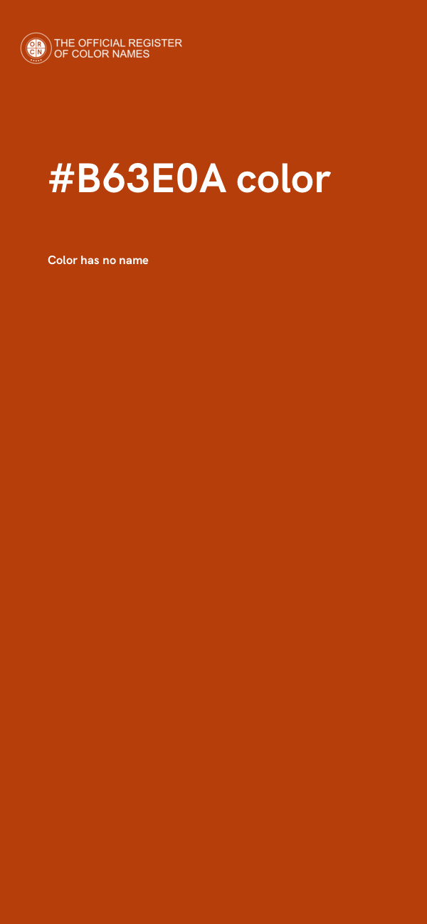 #B63E0A color image