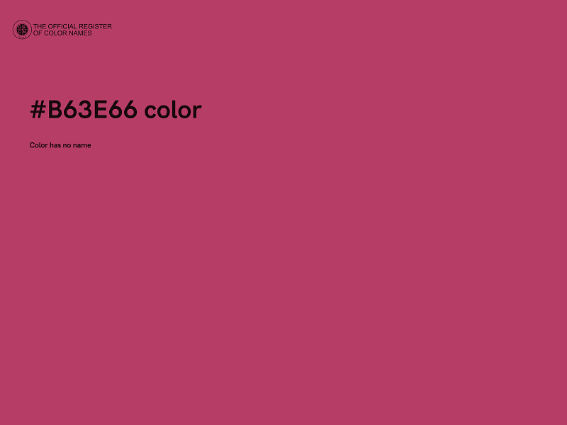 #B63E66 color image