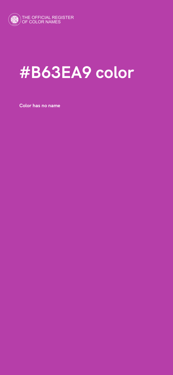 #B63EA9 color image