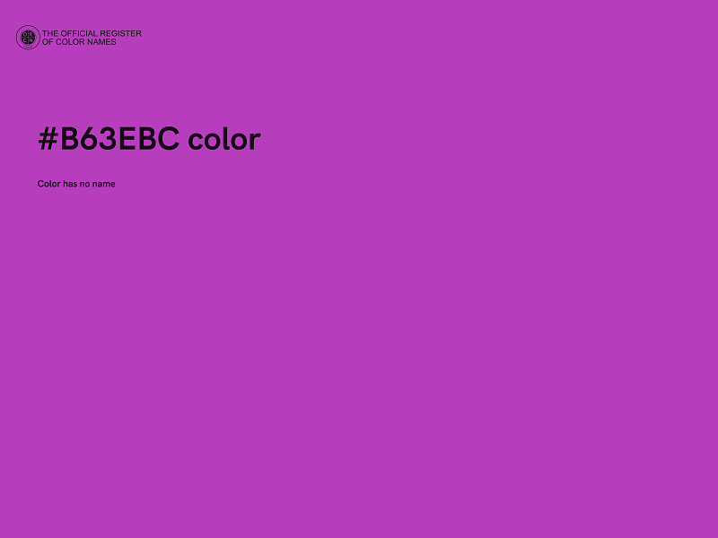 #B63EBC color image