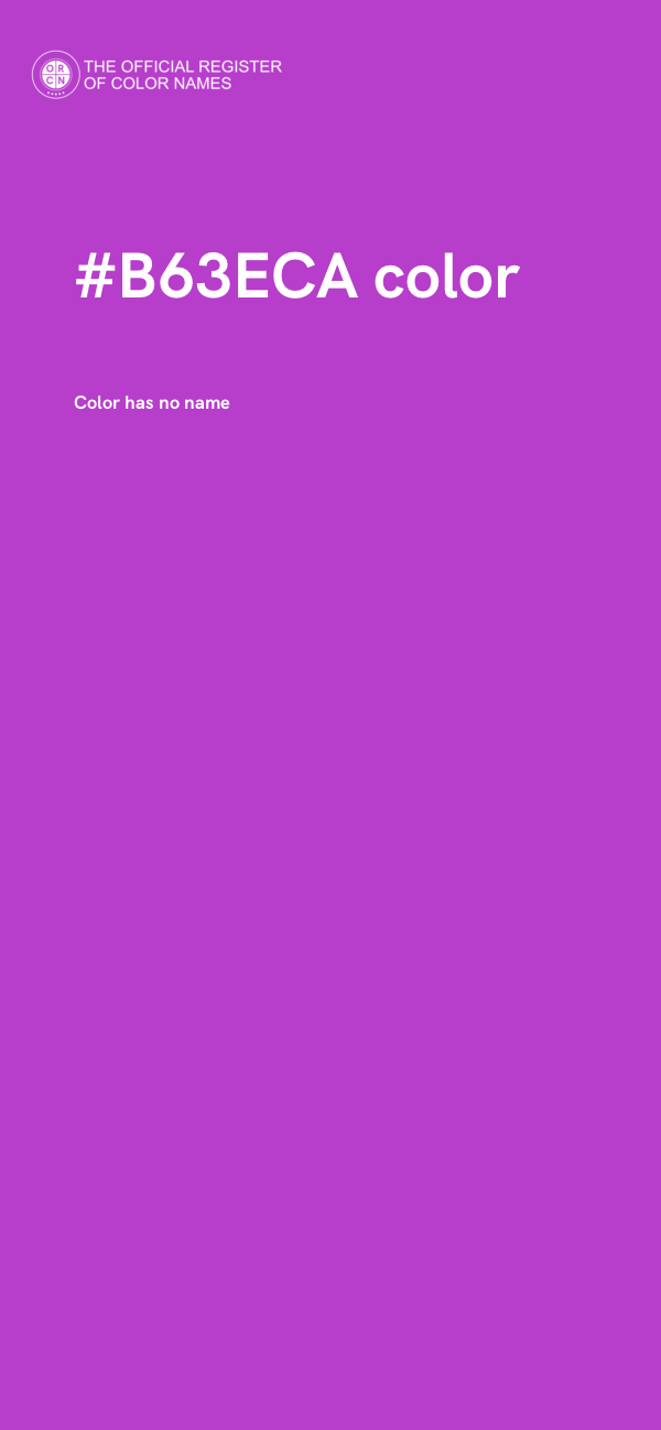 #B63ECA color image