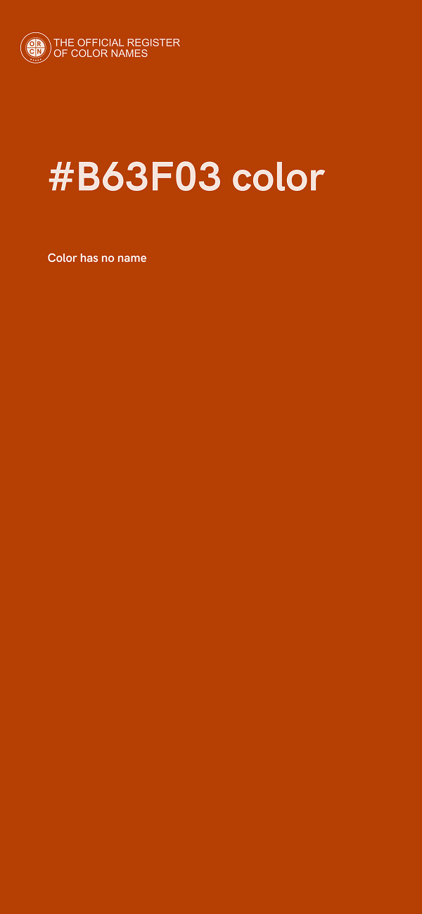 #B63F03 color image