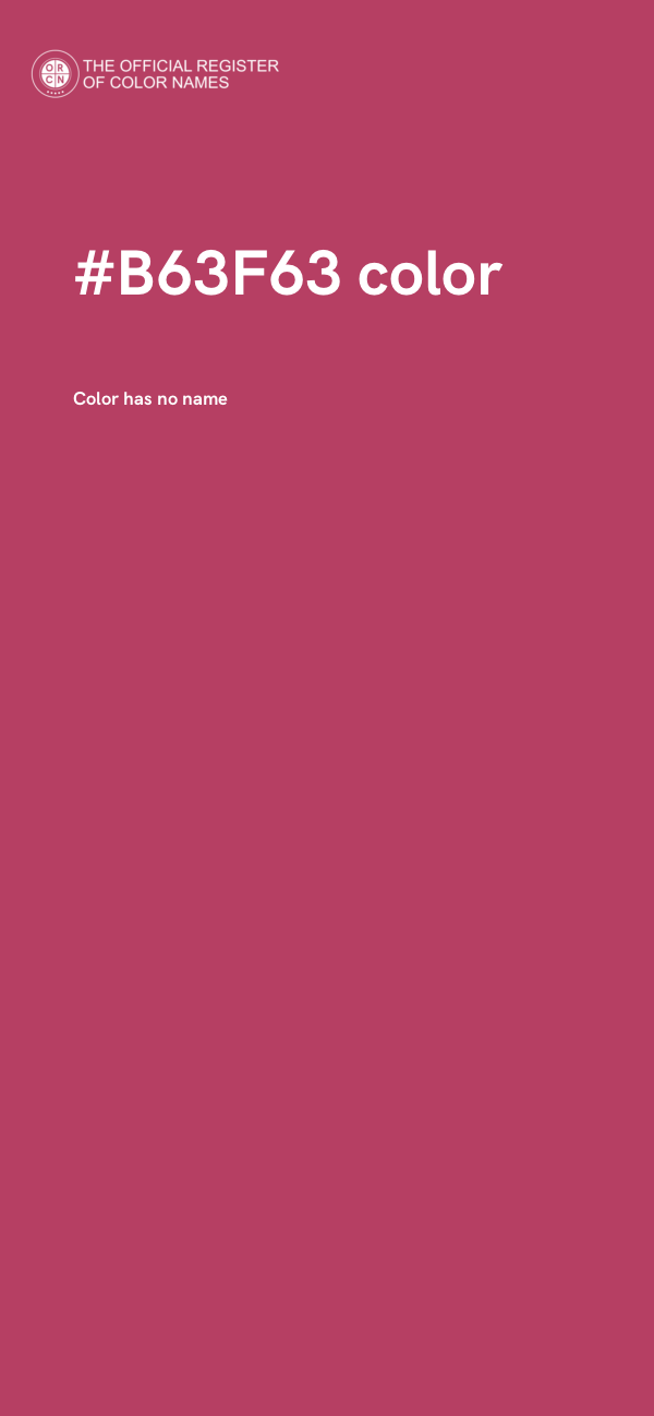#B63F63 color image