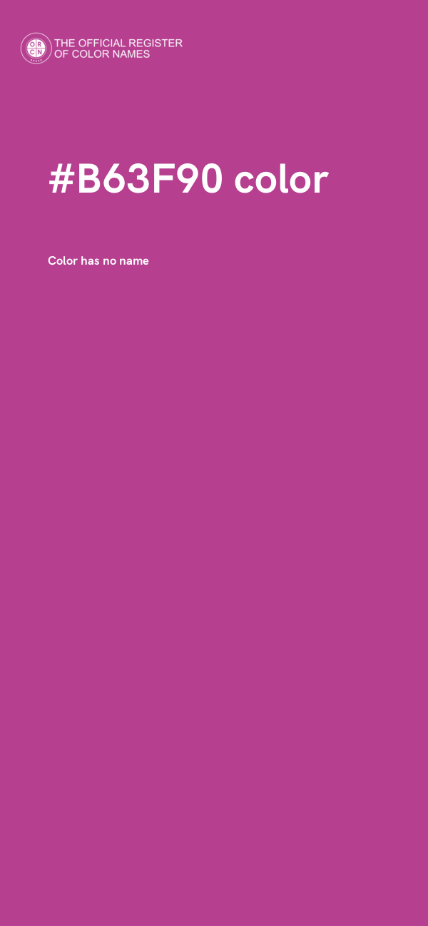 #B63F90 color image