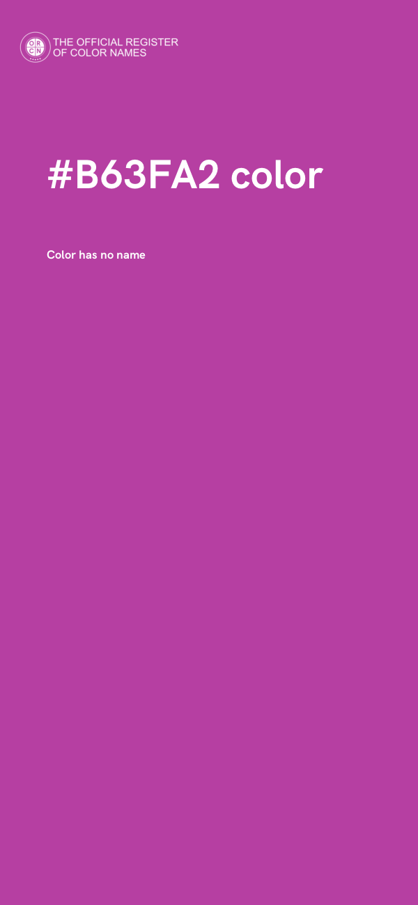 #B63FA2 color image