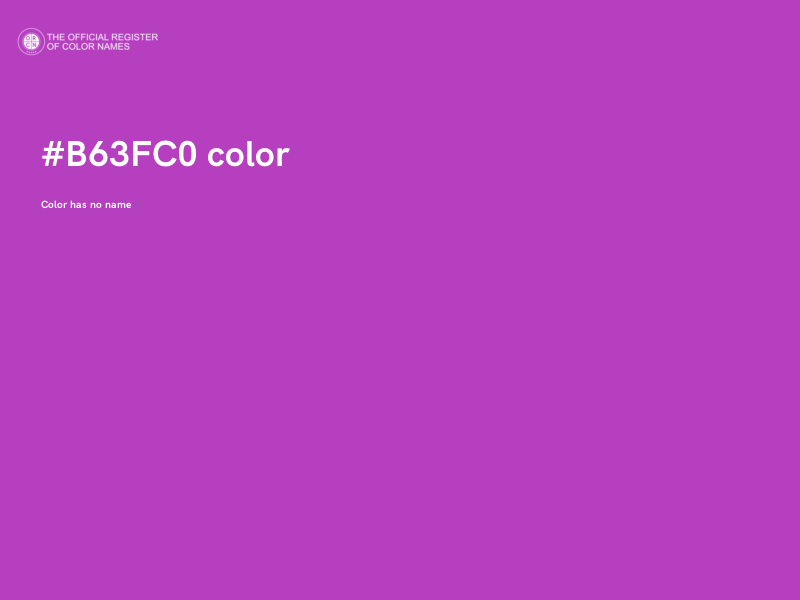 #B63FC0 color image