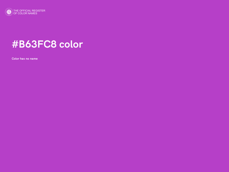 #B63FC8 color image