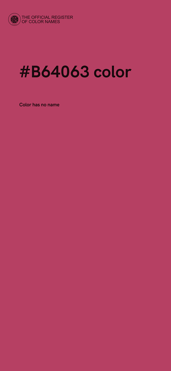 #B64063 color image