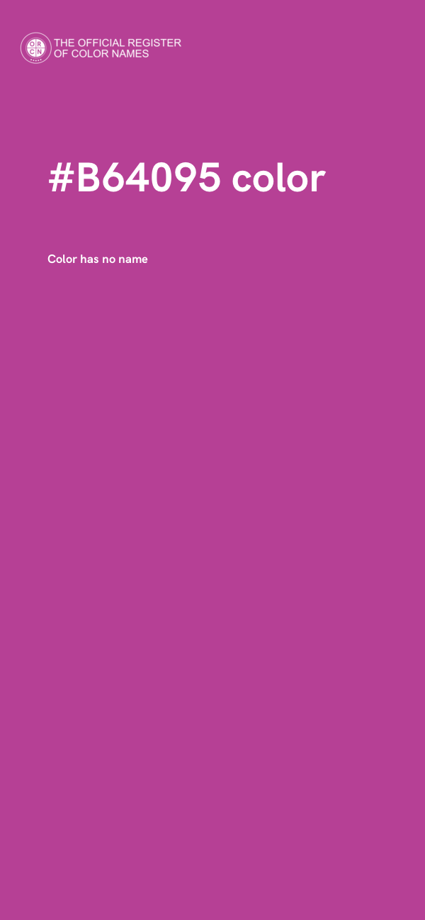 #B64095 color image