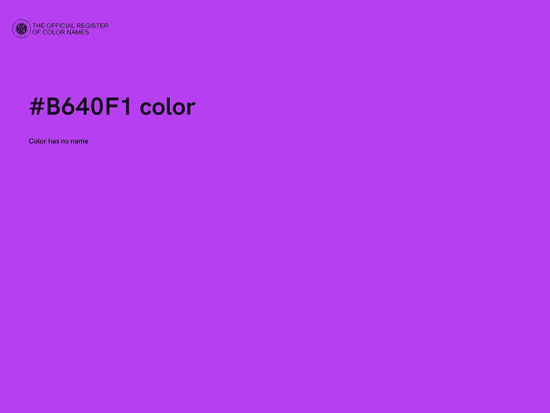 #B640F1 color image