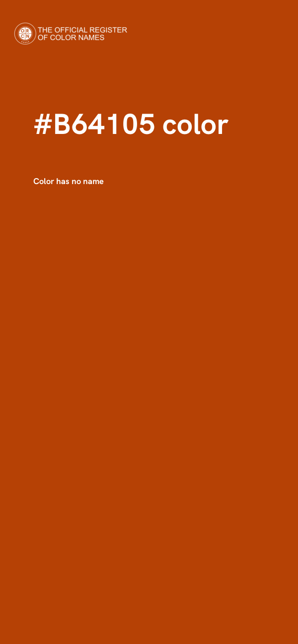 #B64105 color image