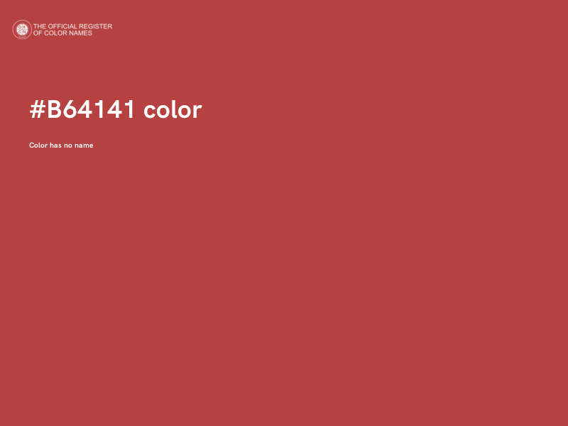 #B64141 color image