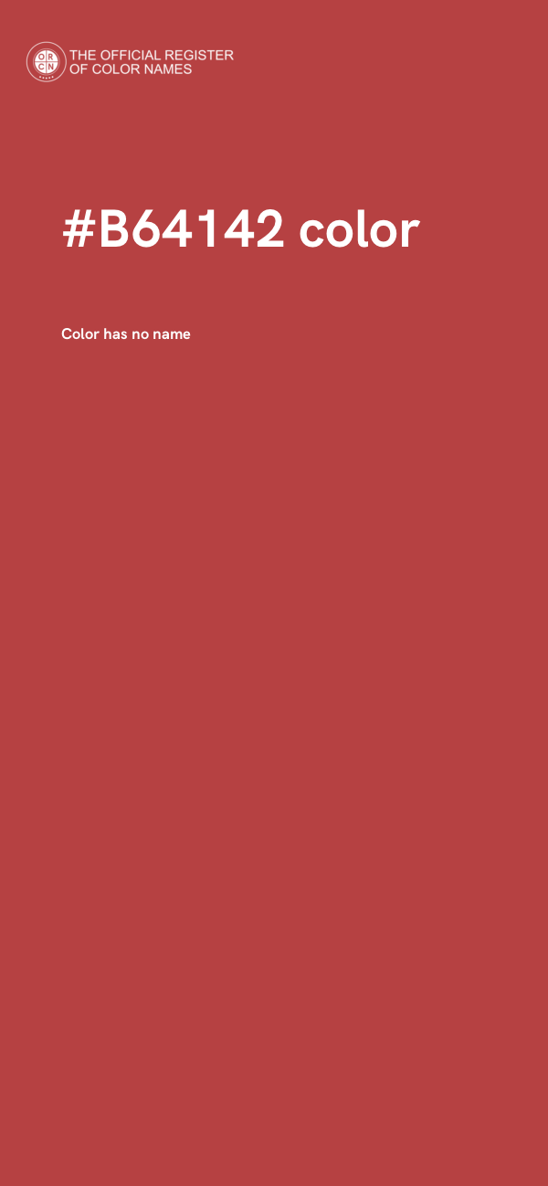 #B64142 color image