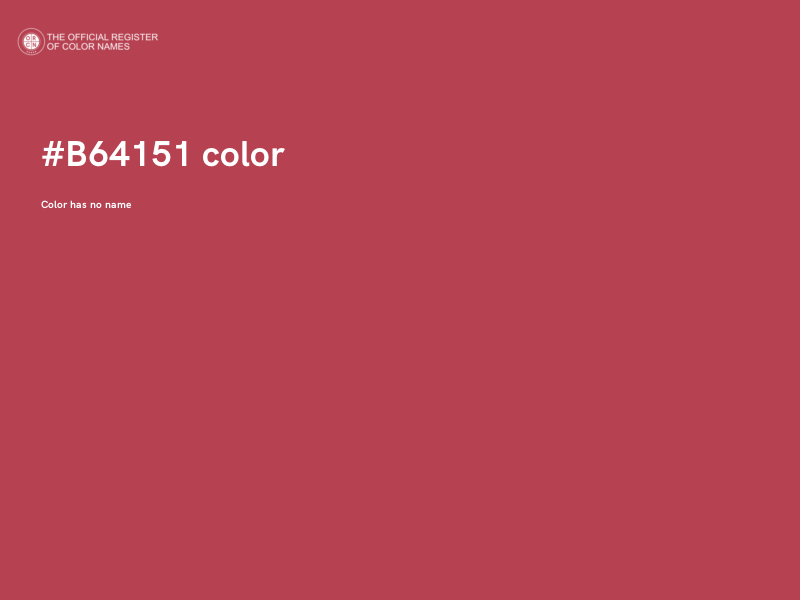 #B64151 color image