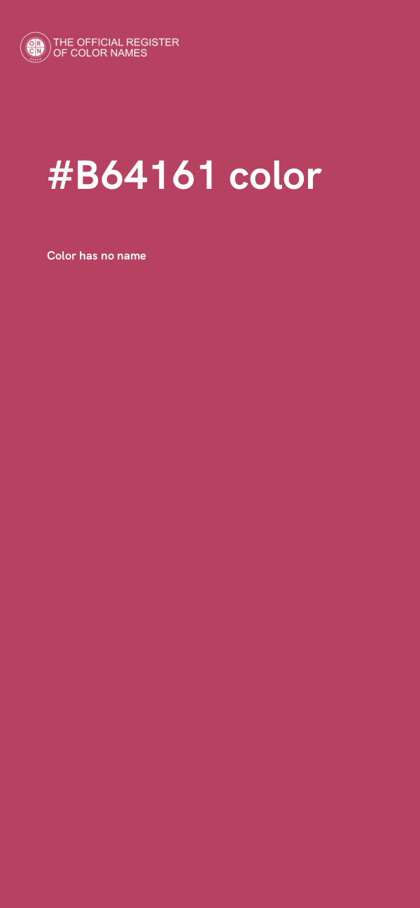 #B64161 color image