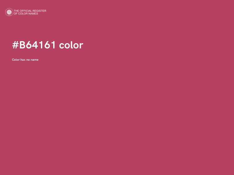 #B64161 color image
