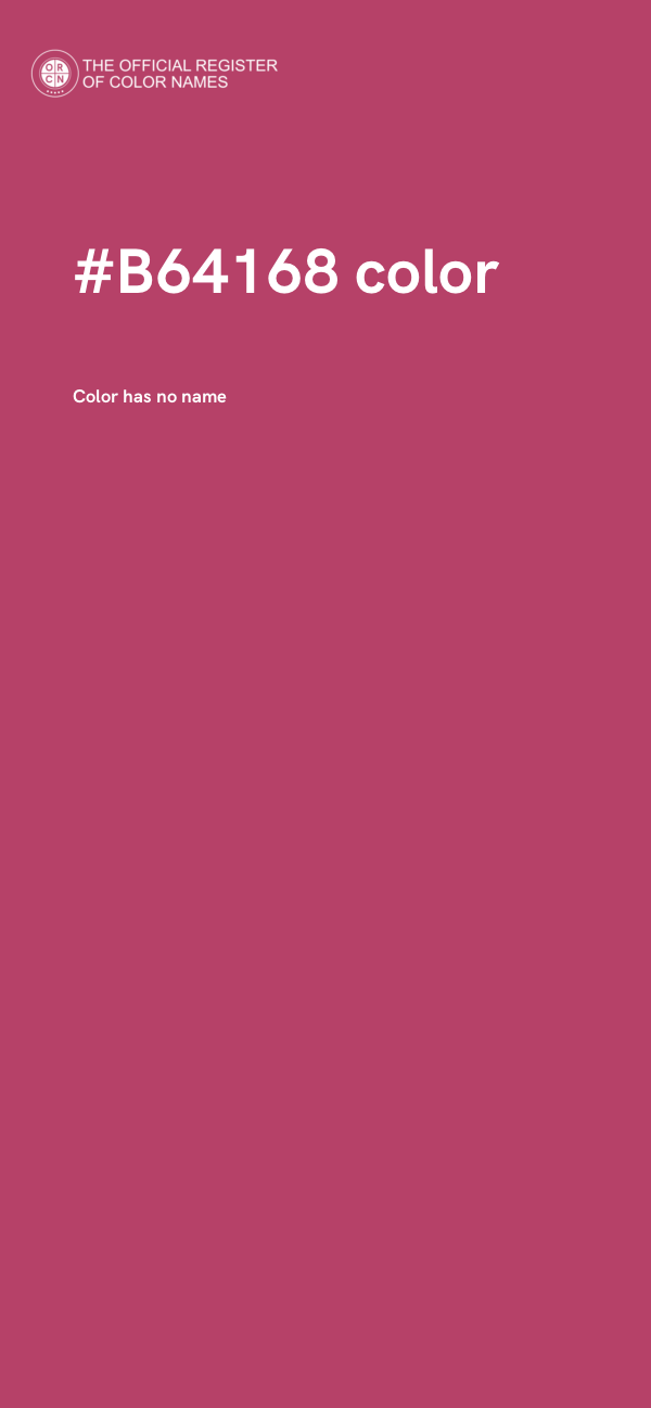 #B64168 color image