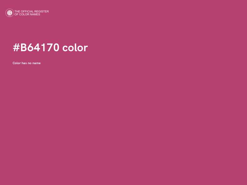 #B64170 color image