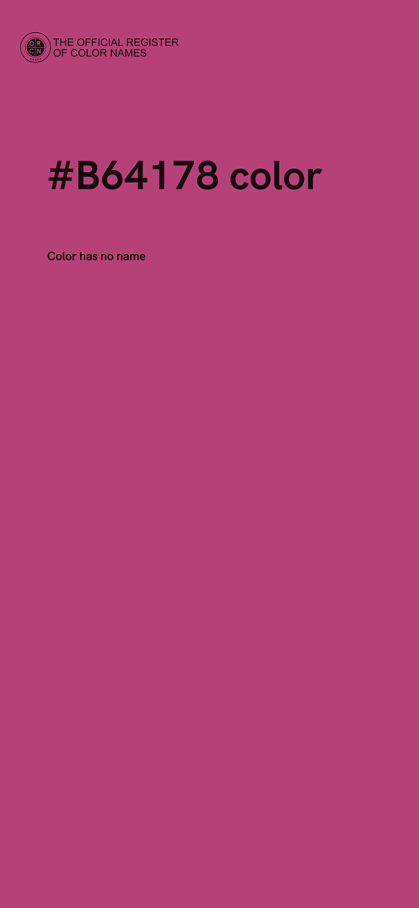 #B64178 color image