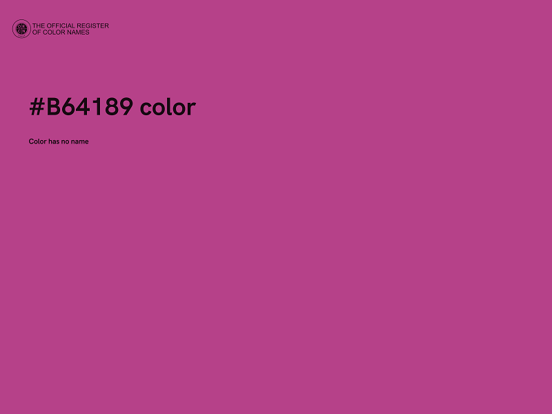 #B64189 color image