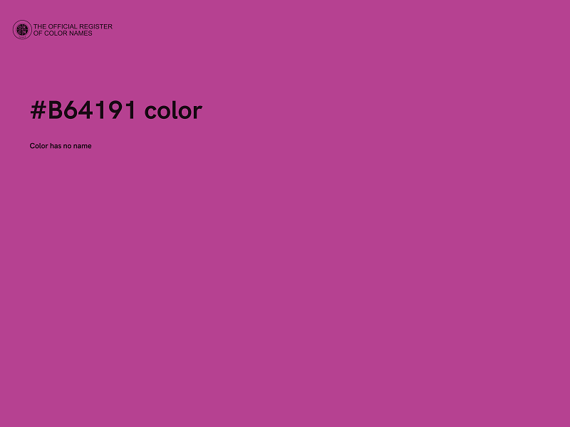 #B64191 color image