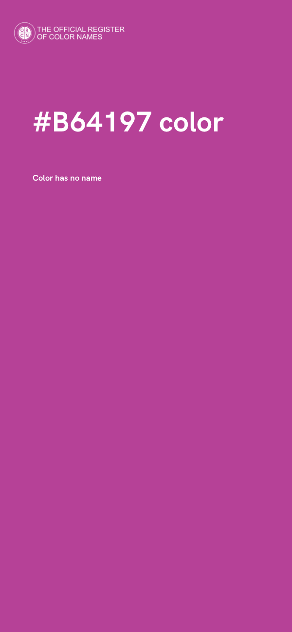 #B64197 color image