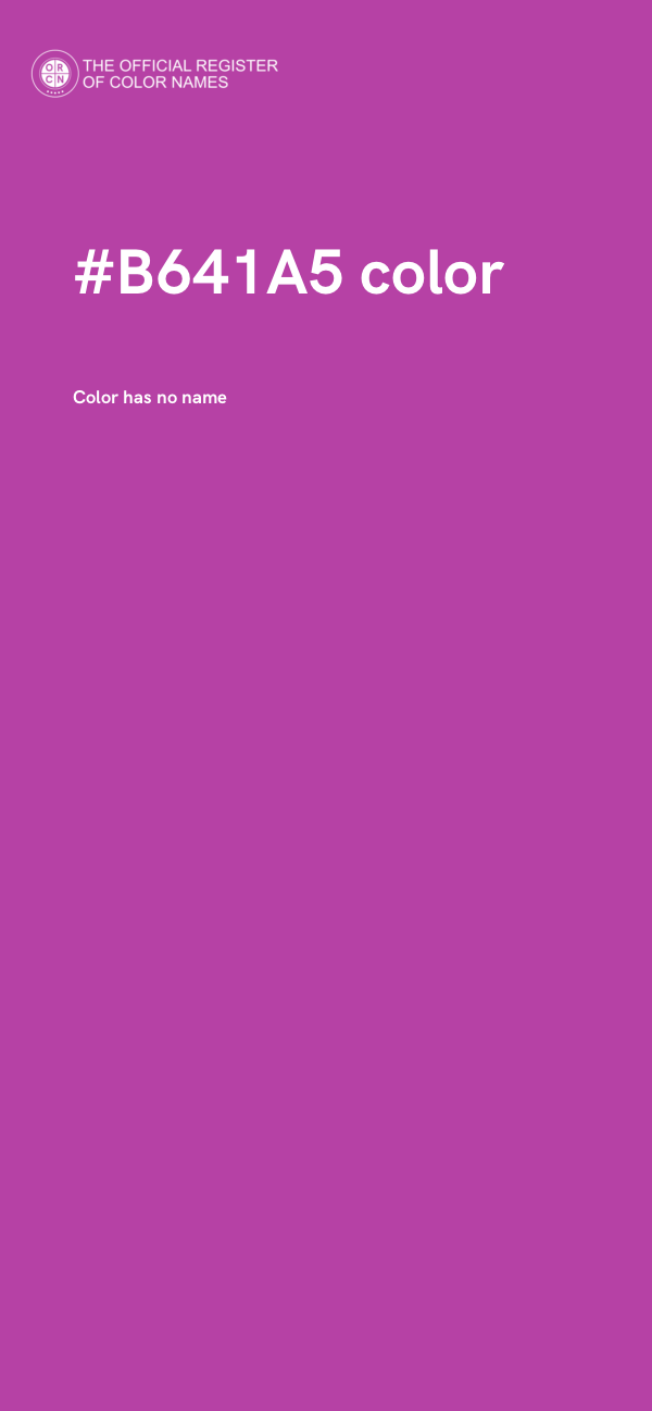 #B641A5 color image