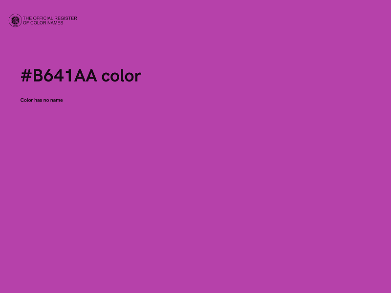 #B641AA color image