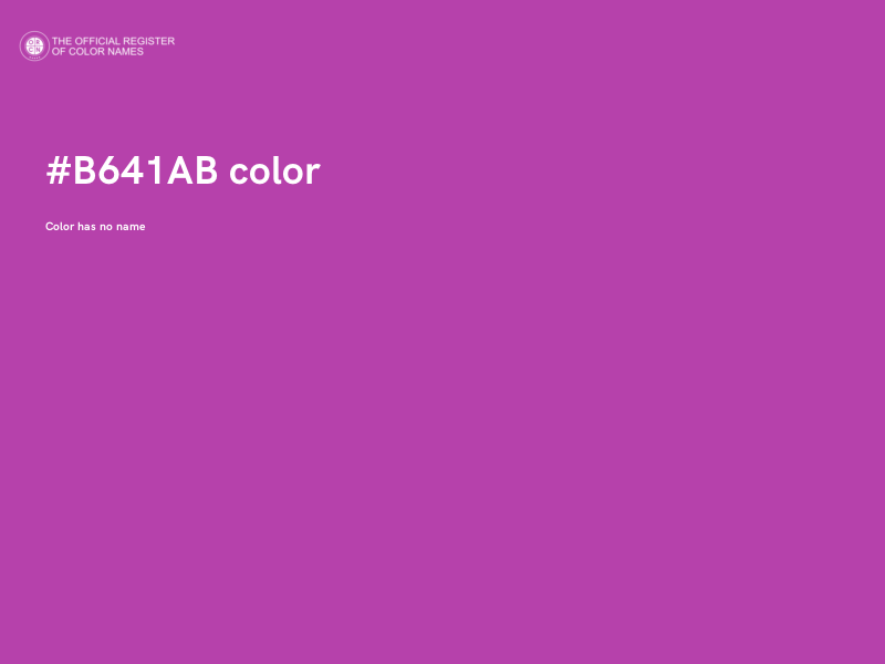 #B641AB color image