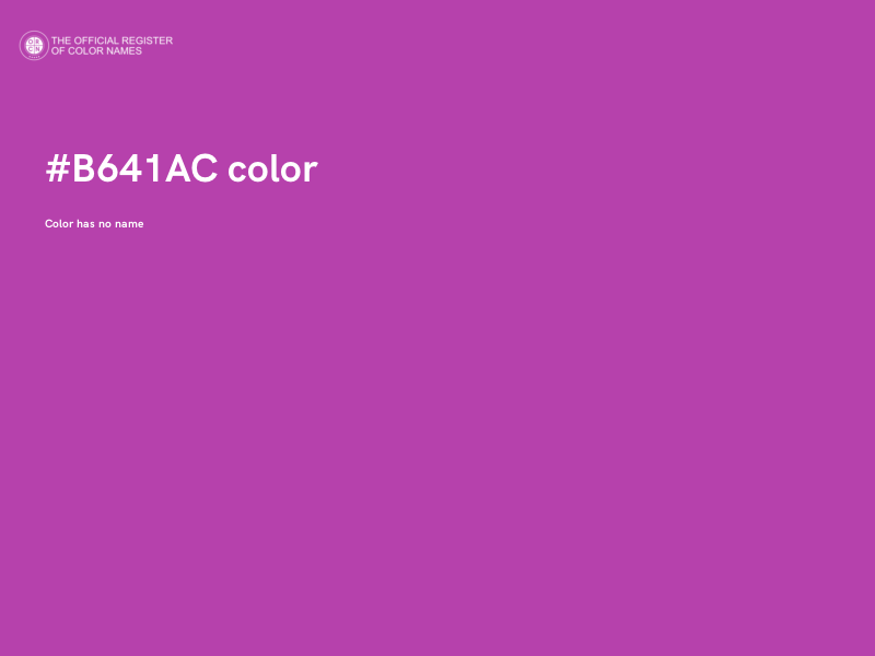 #B641AC color image