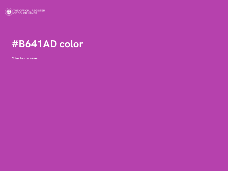#B641AD color image