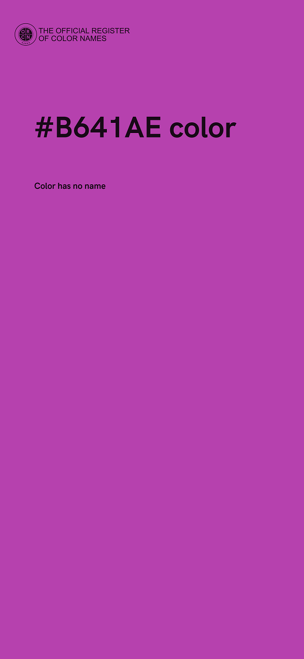 #B641AE color image
