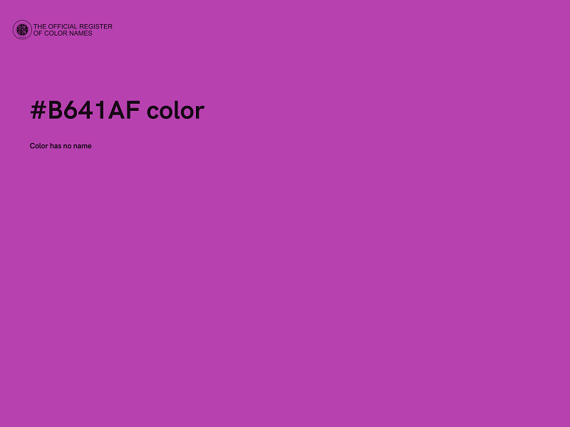 #B641AF color image